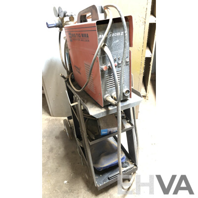 Rossi MIG 220BZ MIG/Tig Welder with Trolley and Gas Cylinder
