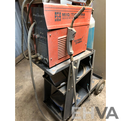 Rossi MIG 220BZ MIG/Tig Welder with Trolley and Gas Cylinder