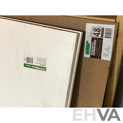 Selection of Particle Board, Masonite, Laminate, Flooring Timber and Metal Offcuts