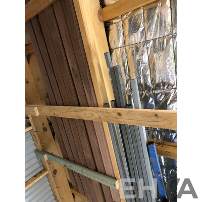 Selection of Particle Board, Masonite, Laminate, Flooring Timber and Metal Offcuts