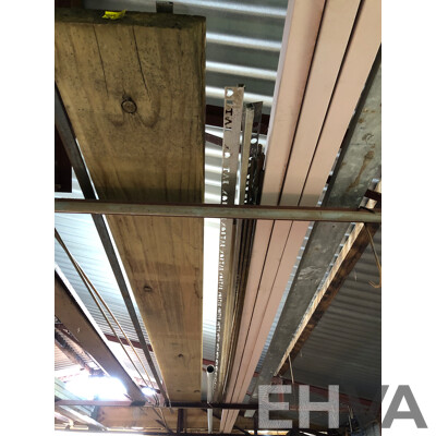 Selection of Particle Board, Masonite, Laminate, Flooring Timber and Metal Offcuts