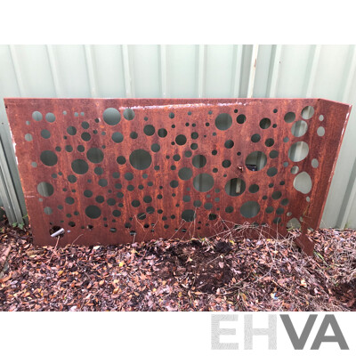 Ornate Metal Garden Screen