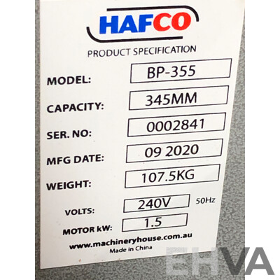 Hafco Woodmaster BP-355 Band Saw