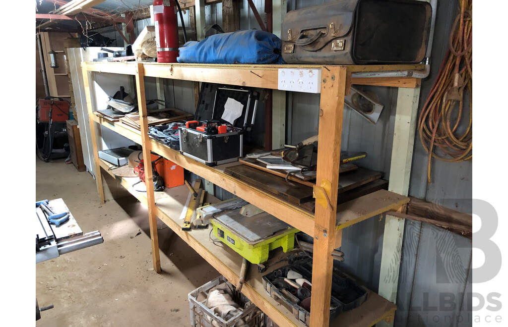 Contents of Four Bays of Shelving