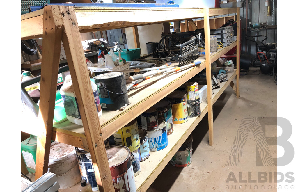 Contents of Four Bays of Shelving