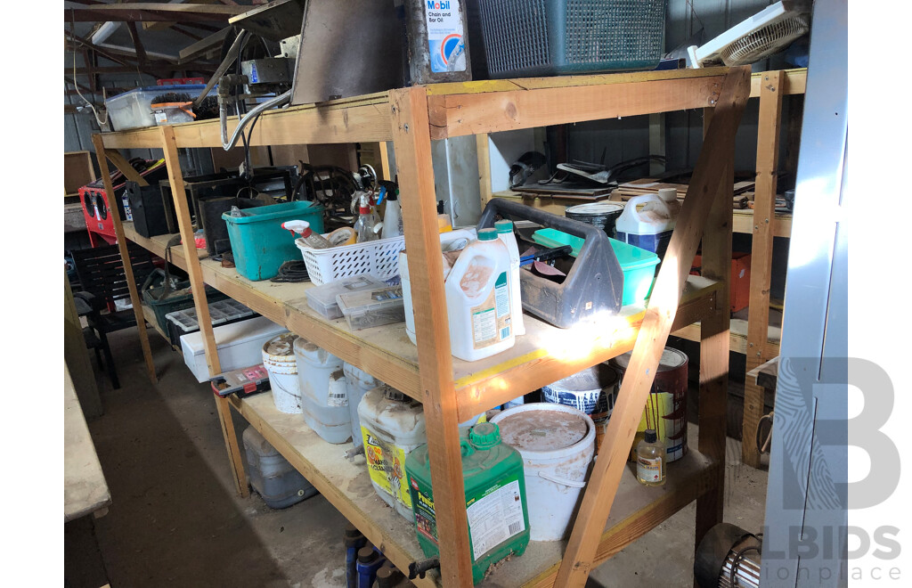 Contents of Four Bays of Shelving