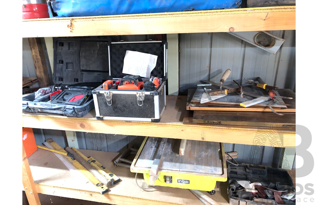 Contents of Four Bays of Shelving