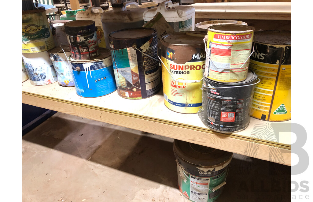 Contents of Four Bays of Shelving