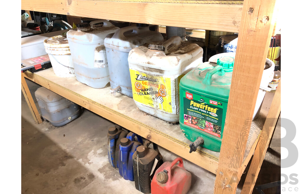 Contents of Four Bays of Shelving