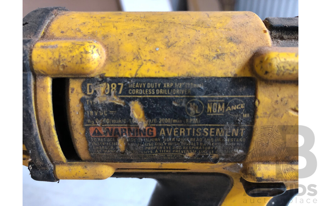 DeWalt 18V Cordless Power and Electric Tools - Lot of Four