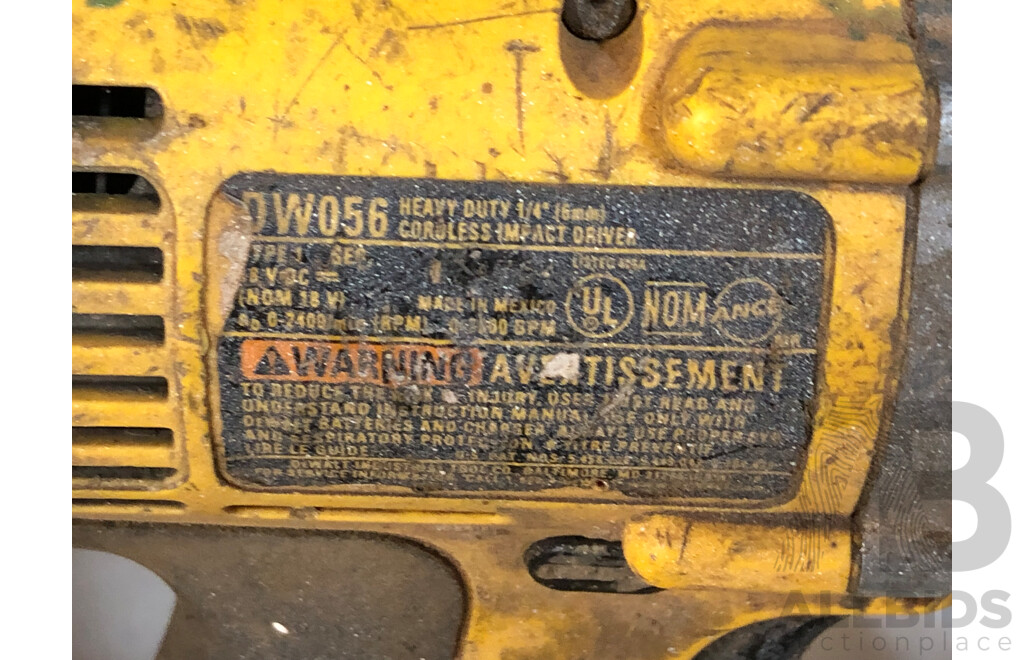 DeWalt 18V Cordless Power and Electric Tools - Lot of Four