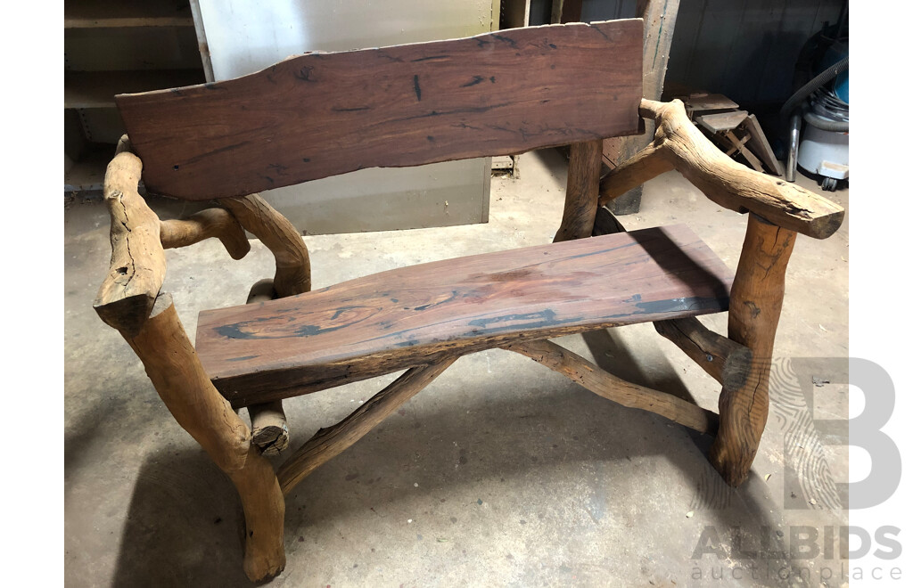 Custom Made Rustic Outdoor Bench Seat