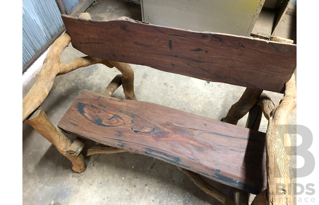 Custom Made Rustic Outdoor Bench Seat