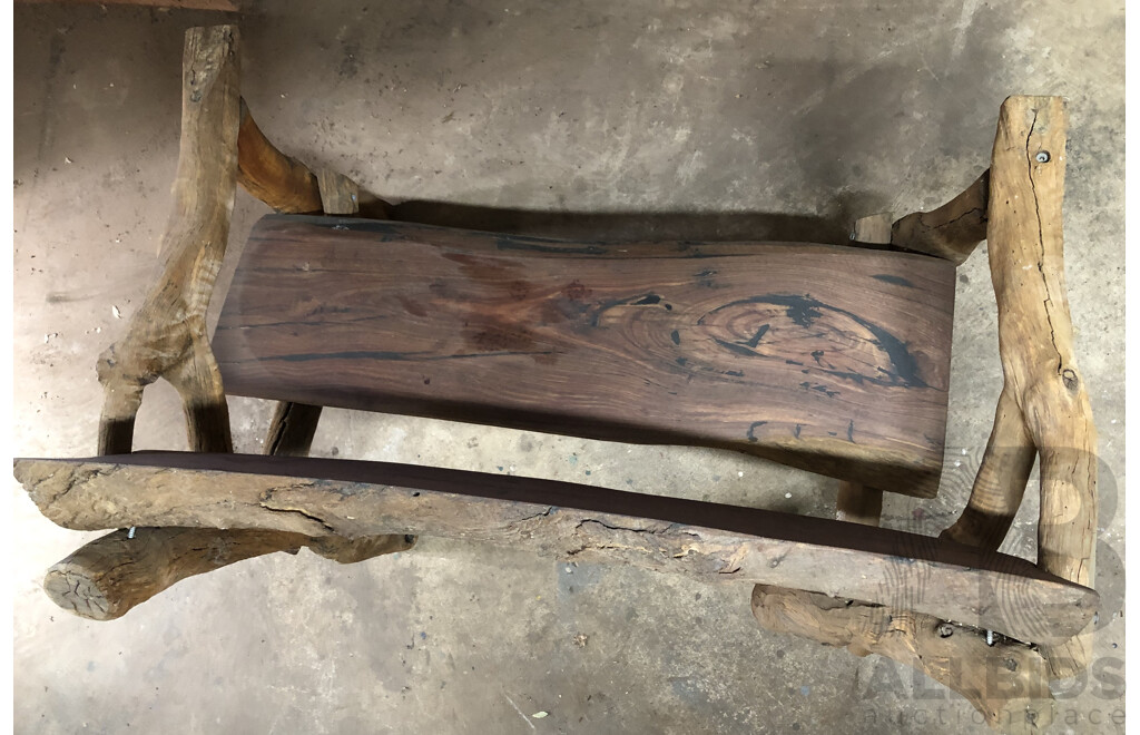 Custom Made Rustic Outdoor Bench Seat