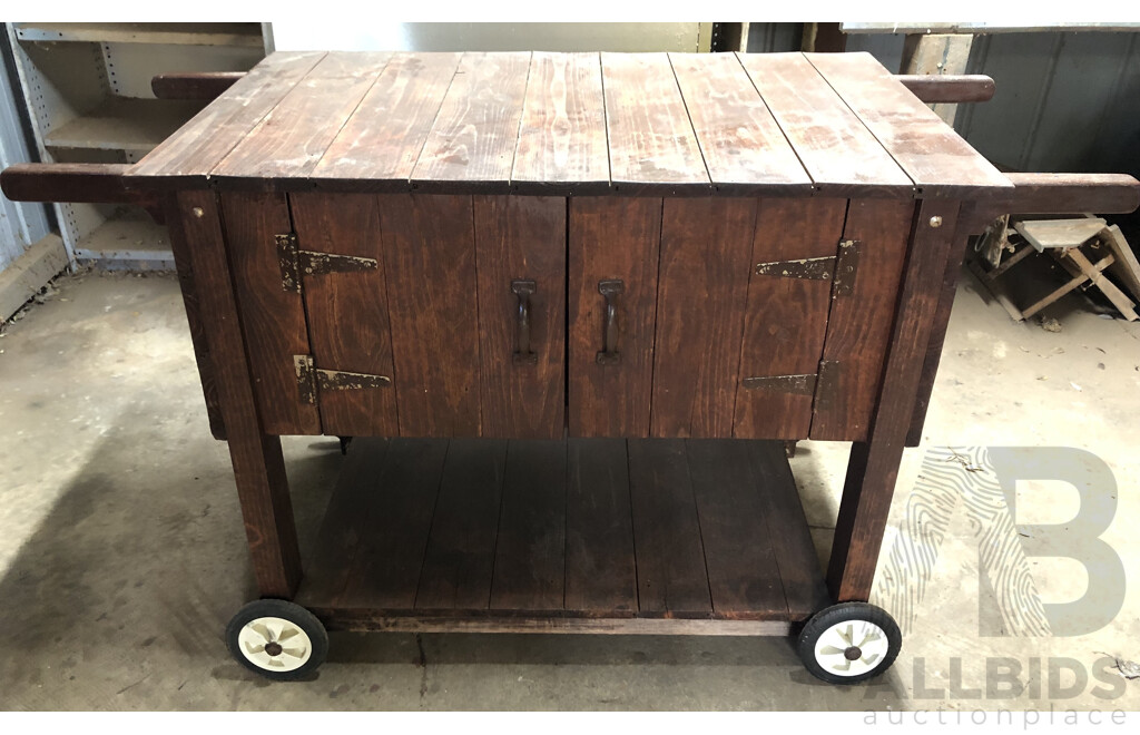 Timber Outdoor/Barbecue Trolley