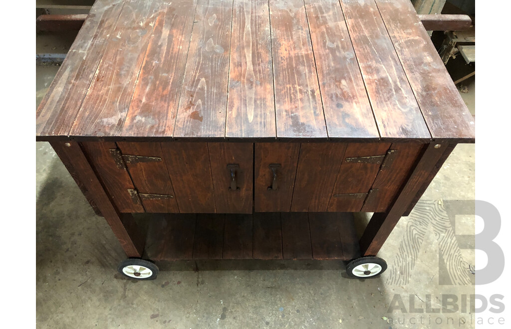 Timber Outdoor/Barbecue Trolley