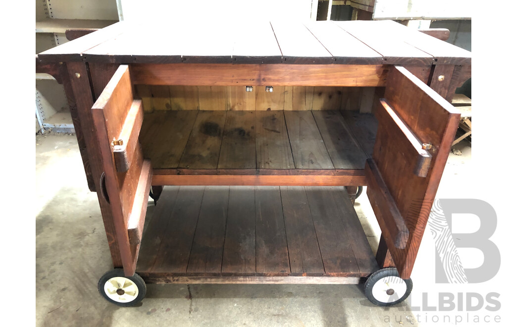 Timber Outdoor/Barbecue Trolley