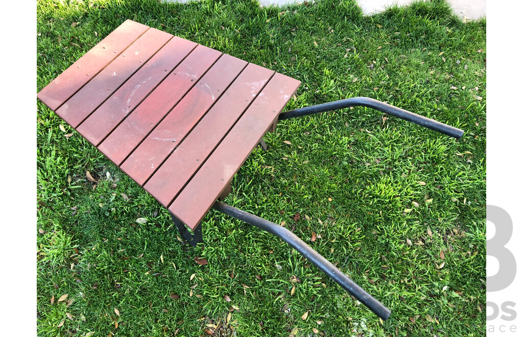 Wheel Barrow Style Plant Stand