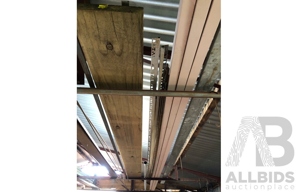 Selection of Particle Board, Masonite, Laminate, Flooring Timber and Metal Offcuts