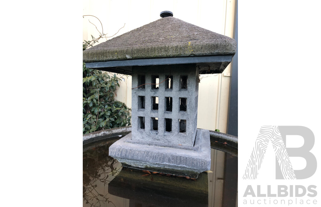 Oriental Style Bird Bath