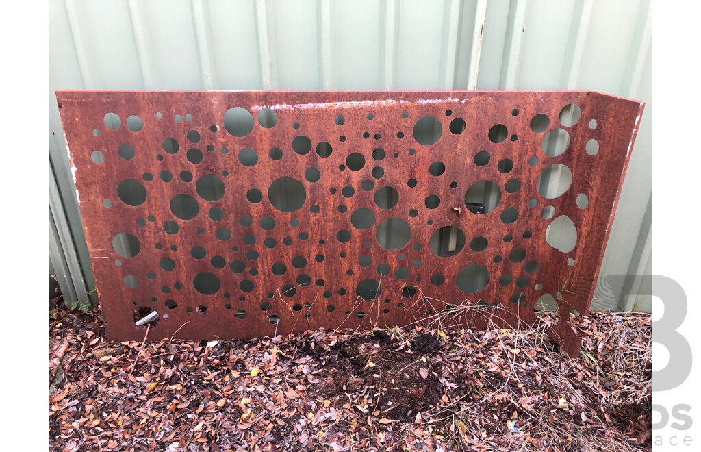 Ornate Metal Garden Screen