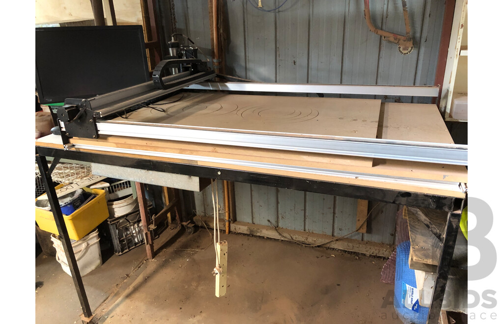 CNC Routing Machine and Mobile Work Table