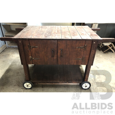 Timber Outdoor/Barbecue Trolley