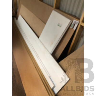 Selection of Particle Board, Masonite, Laminate, Flooring Timber and Metal Offcuts