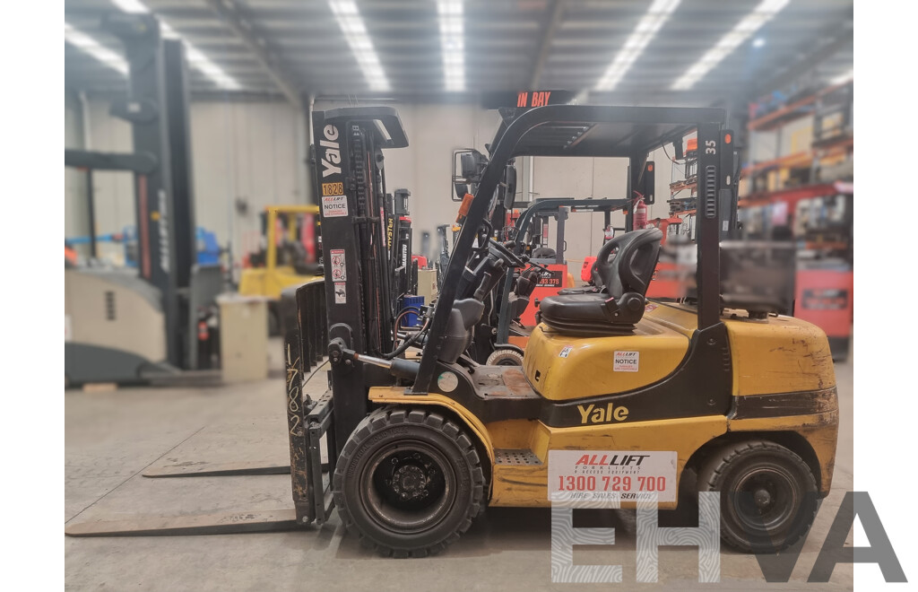 2006, 3.5 Tonne Yale GLP35TK LPG Forklift 4.5 FSV
