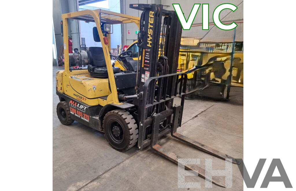 2008, Hyster H2.5TX-2LE 2.5 Tonne LPG Forklift 4.3m FSV - ALH514
