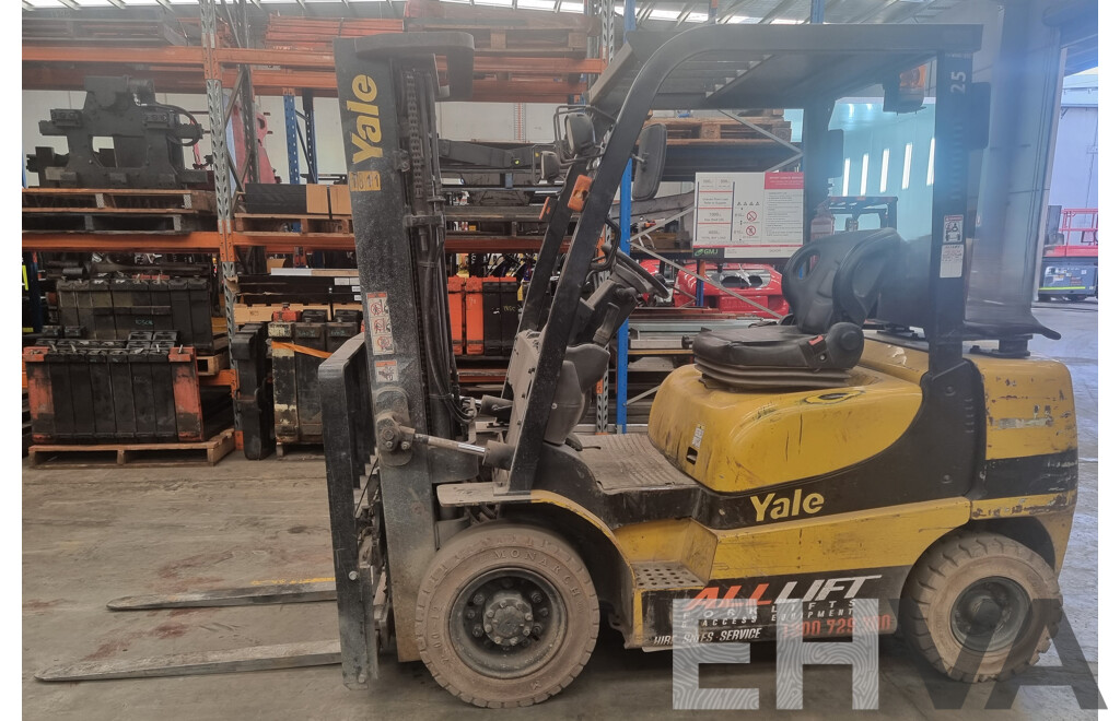2.5 Tonne LPG Forklift 4.5 FSV- Yale - GLP25RK - ALH475