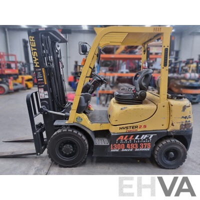 2008, Hyster H2.5TX-2LE 2.5 Tonne LPG Forklift 4.3m FSV - ALH514