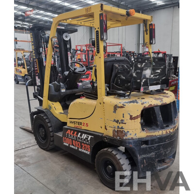 2008, Hyster H2.5TX-2LE 2.5 Tonne LPG Forklift 4.3m FSV - ALH514