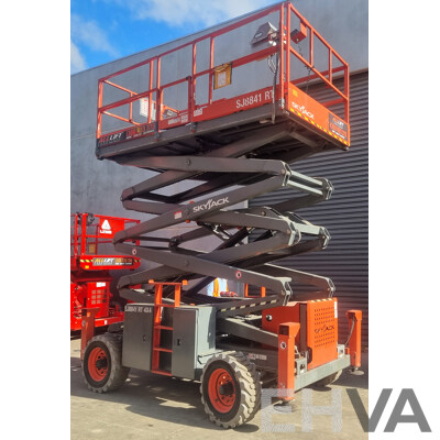 06/2017, 41ft Skyjack SJ8841 RT Diesel Scissor Lift - 12.5m FSV