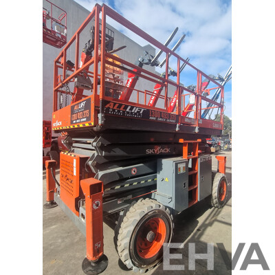 06/2017, 41ft Skyjack SJ8841 RT Diesel Scissor Lift - 12.5m FSV