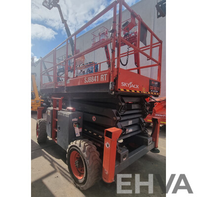 06/2017, 41ft Skyjack SJ8841 RT Diesel Scissor Lift - 12.5m FSV