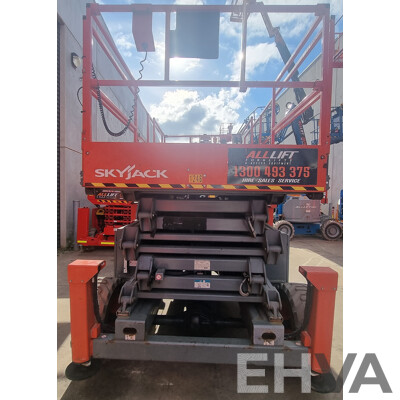 06/2017, 41ft Skyjack SJ8841 RT Diesel Scissor Lift - 12.5m FSV