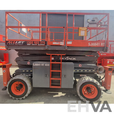 06/2017, 41ft Skyjack SJ8841 RT Diesel Scissor Lift - 12.5m FSV