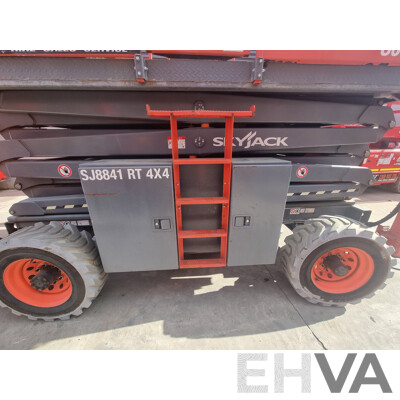 06/2017, 41ft Skyjack SJ8841 RT Diesel Scissor Lift - 12.5m FSV