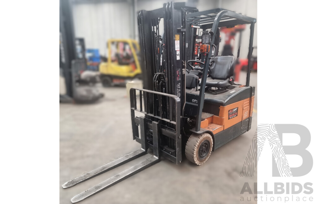2008, Toyota 7FBE-18 Electric Forklift