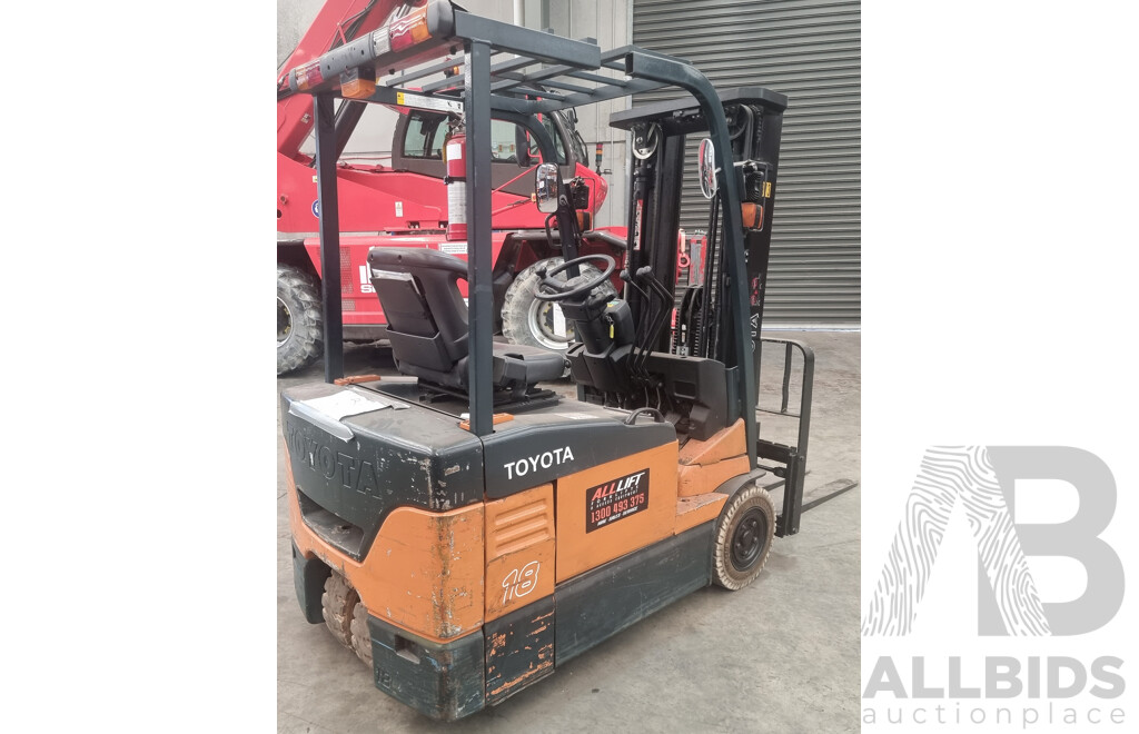 2008, Toyota 7FBE-18 Electric Forklift