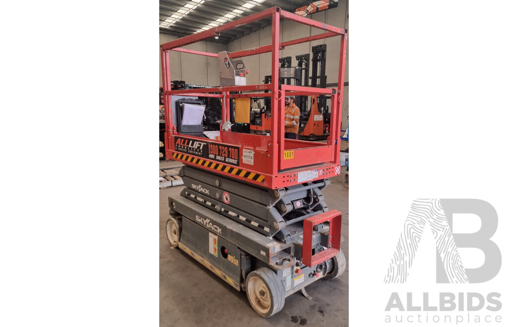 2018, Skyjack SJ3219 19ft Electric Scissor Lift 5.8M FSV