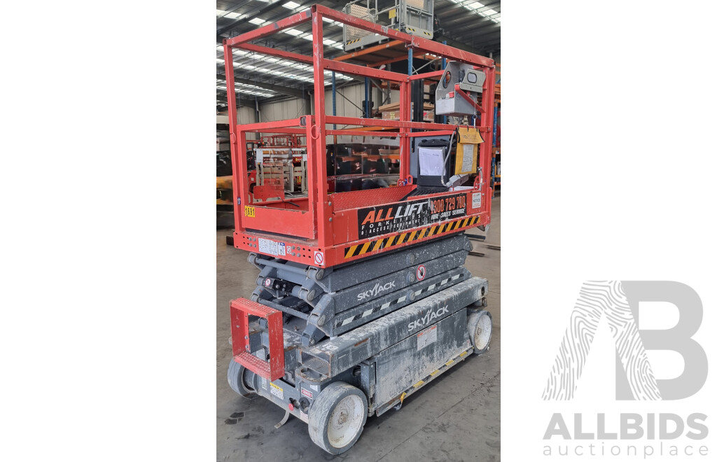 2018, Skyjack SJ3219 19ft Electric Scissor Lift 5.8M FSV