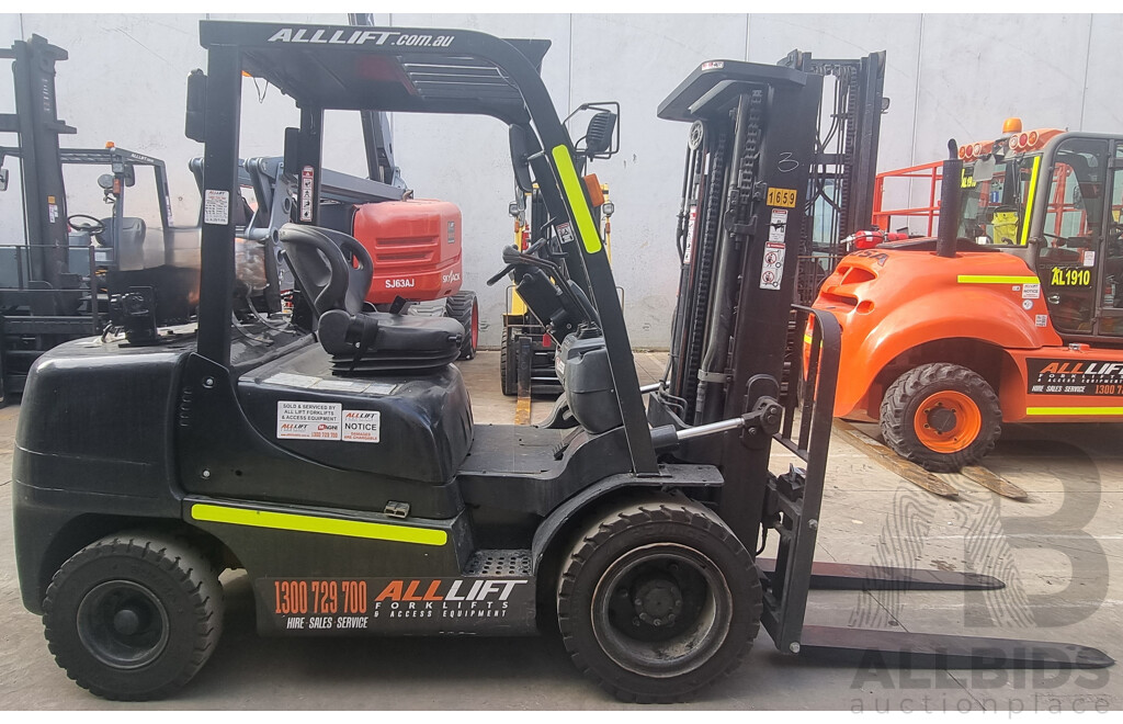 2008, 3.5 Tonne LPG Hyster H3.5TX Forklift 4.3m FSV