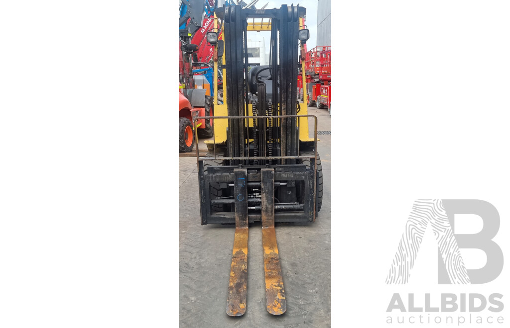 2002, 3.0 Tonne LPG Hyster H3.00DX Forklift 4.3M TSU - ALH301