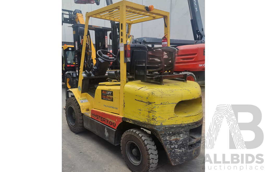 2002, 3.0 Tonne LPG Hyster H3.00DX Forklift 4.3M TSU - ALH301