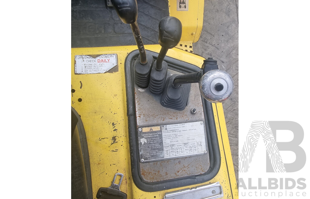 2002, 3.0 Tonne LPG Hyster H3.00DX Forklift 4.3M TSU - ALH301