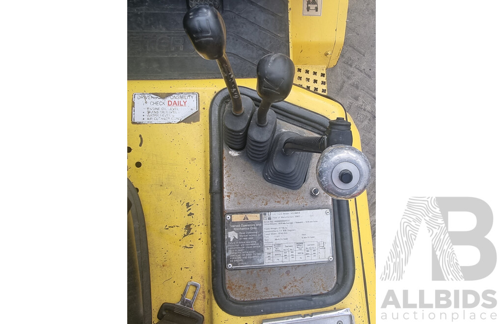 2002, 3.0 Tonne LPG Hyster H3.00DX Forklift 4.3M TSU - ALH301