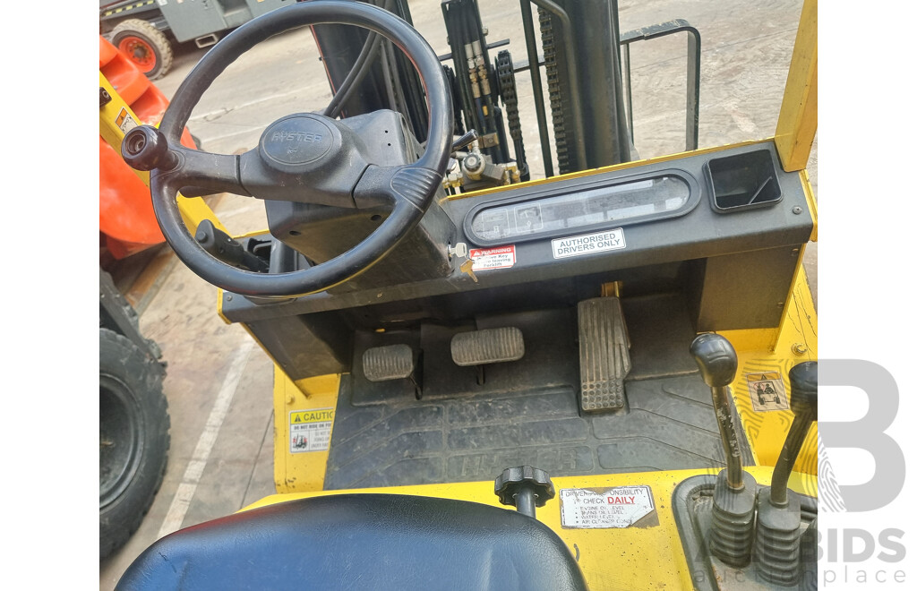 2002, 3.0 Tonne LPG Hyster H3.00DX Forklift 4.3M TSU - ALH301