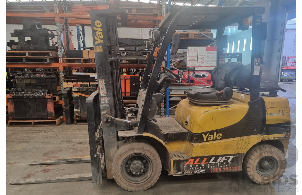 2.5 Tonne LPG Forklift 4.5 FSV- Yale - GLP25RK - ALH475